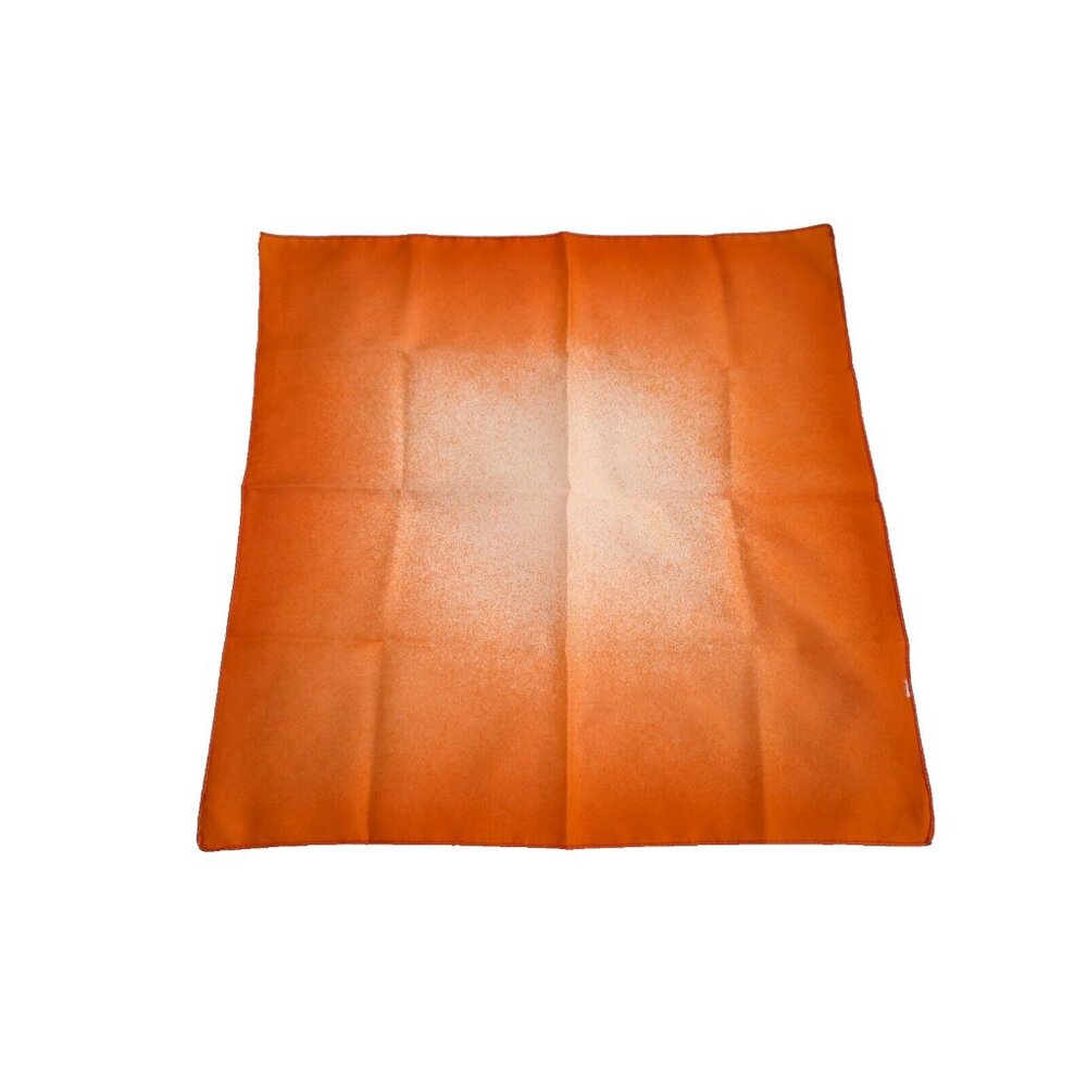 Vintage Scarf Creamscicle Sherbert Orange Starburst White  Mod Square 19.5"